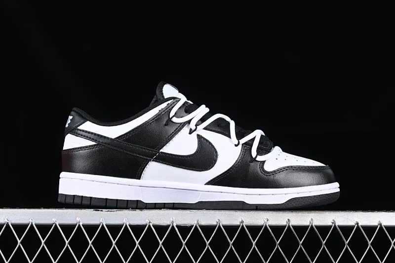 All Categories Nk SB Dunk Series Nk SB Dunk Low Low-top sneakers Nk Dunk Low Black and White Panda Customized version of deconstructed strap casual sneakers DD1391-100